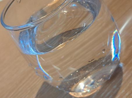 グラス1 カフェ,グラス,水の写真素材