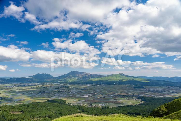 熊本県　阿蘇大観峰 阿蘇山,阿蘇五岳,阿蘇大観峰の写真素材