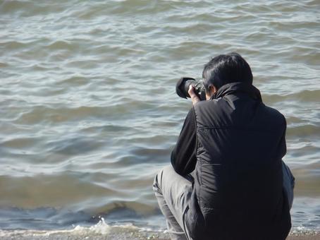 海を写す 海を写す 写真,撮影,カメラの写真素材