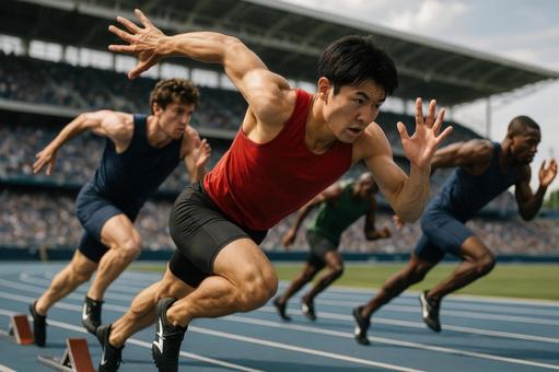 スタートダッシュ瞬間の写真