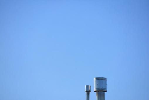 青空と煙突1 青空と煙突1の写真