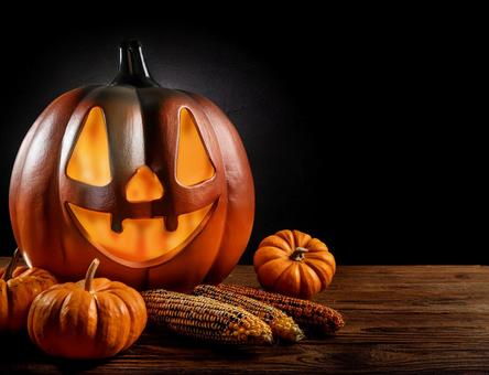 ハロウィンのカボチャのランタンの写真