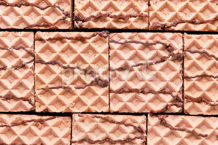 ウエハースの背景 ウエハース,ウェハース,テクスチャの写真素材