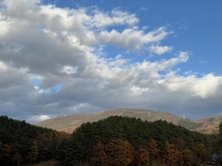 晩秋の高ボッチ山 晩秋の高ボッチ山の写真