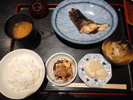 銀鱈の西京焼き定食 銀鱈の西京焼き定食 和食,定食,ランチの写真素材