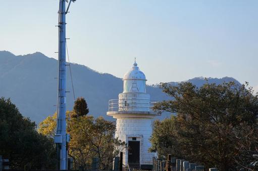 大久野島の灯台の景色 大久野島の灯台の景色 灯台,大久野島,島の写真素材