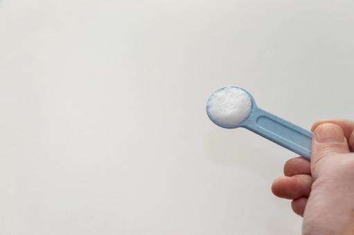 小さじ一杯の塩 塩,スプーン,小さじの写真素材