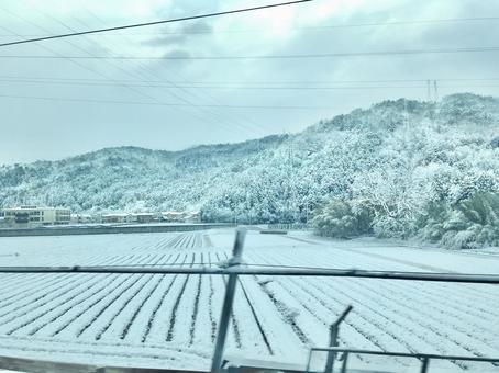雪景色 雪景色 雪景色,雪,冬の写真素材