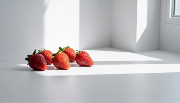 苺 コピースペース 苺 コピースペースの写真