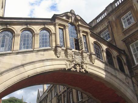 オックスフォード大学 ため息橋の外観 オックスフォード大学 ため息橋の外観 ため息橋,オックスフォード大学,オックスフォードの写真素材