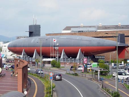 広島県呉市　アレイからすこじま　 広島県,呉市,潜水艦の写真素材
