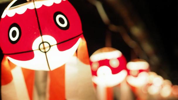 優雅でユーモラス！柳井金魚ちょうちん祭り 山口県,柳井,金魚の写真素材