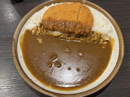 カツカレー カツカレー カツカレー,カレー,カレーライスの写真素材