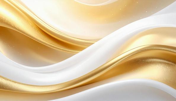 金色と白色の高級感のある生地の写真