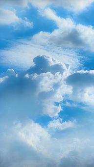 空に浮かぶ美しい白い雲 空に浮かぶ美しい白い雲 青空,白い雲,天空の写真素材