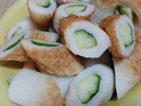 ちくわときゅうりの詰め物 ちくわときゅうりの詰め物 ちくわときゅうりの詰め物,竹輪と胡瓜の詰め物,詰め物の写真素材
