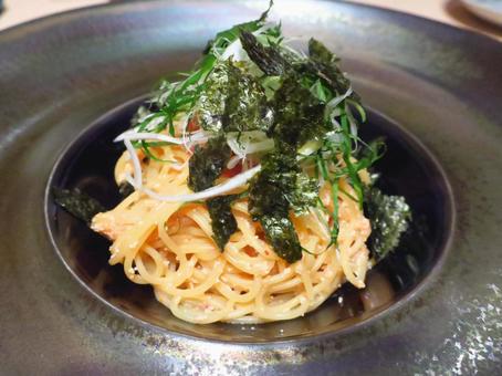 和風の明太子パスタ 和風の明太子パスタの写真