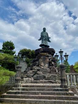 兼六園の明治記念の標 兼六園の明治記念の標の写真