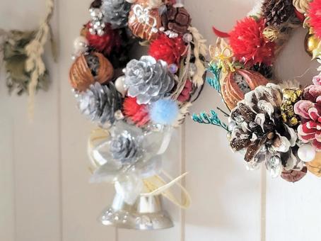 小さなクリスマスリース クリスマス,リース,12月の写真素材