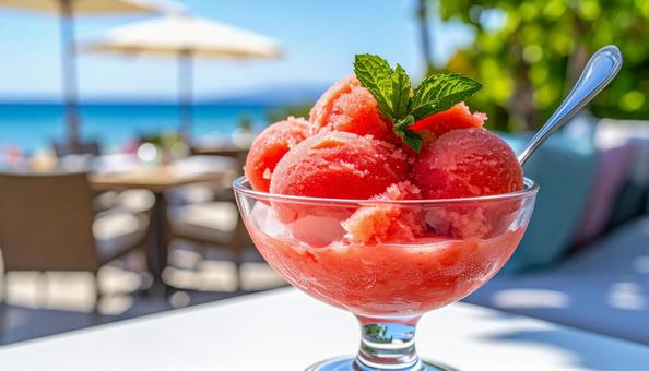 スイカシャーベット スイカシャーベットの写真