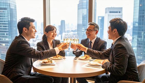 経営者の会食 経営者の会食の写真