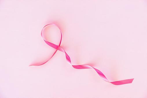ピンク色のリボン ピンクリボン,乳がん,啓発の写真素材