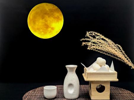秋イメージ(月見)2 秋イメージ(月見)2 秋,お月見,十五夜の写真素材