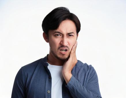 Man suffering from toothache, tooth ache, tooth decay, periodontal disease, JPG