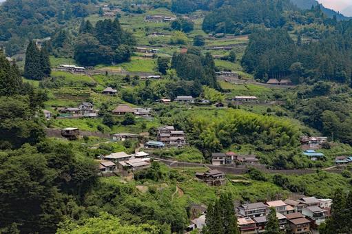 Photo, desa ochiai, lembah ozu, higashiiya, 