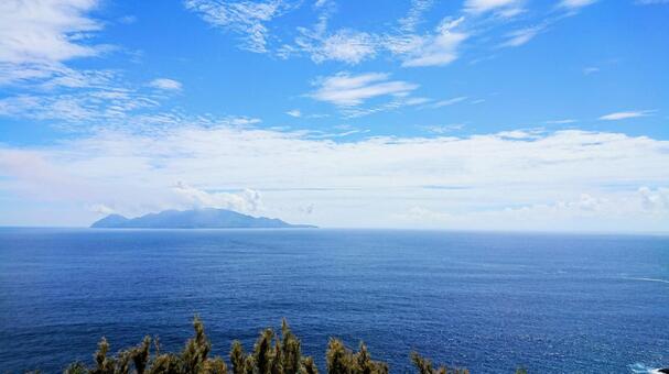 水平線(1) 海,空,自然の写真素材