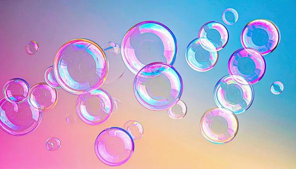 シャボン玉の背景４の写真
