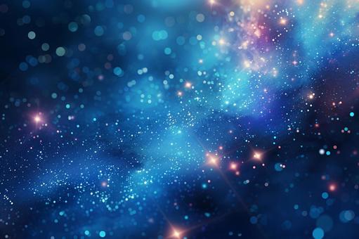 青の輝きが広がる幻想的な背景 青の輝きが広がる幻想的な背景の写真