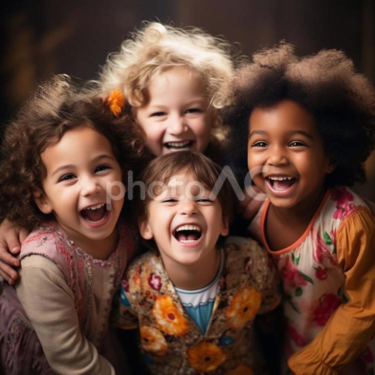 笑顔の子供達 - No: 27351258｜写真素材なら「写真AC」無料（フリー）ダウンロードOK