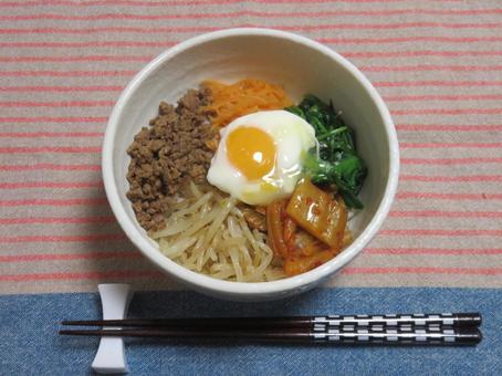 ビビンバ 手作りビビンバ,美味しい,献立の写真素材