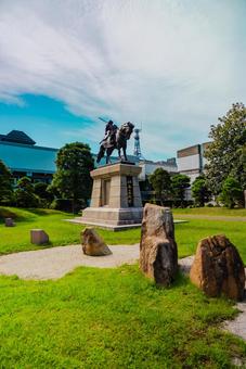 【島根】島根県庁 島根,松江,川の写真素材