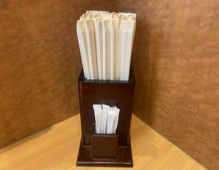 割り箸　爪楊枝の写真