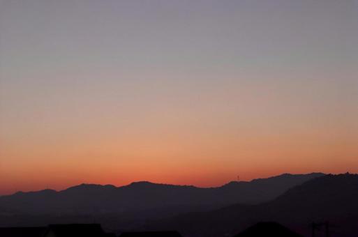 Photo, evening, copy space, sunset, 