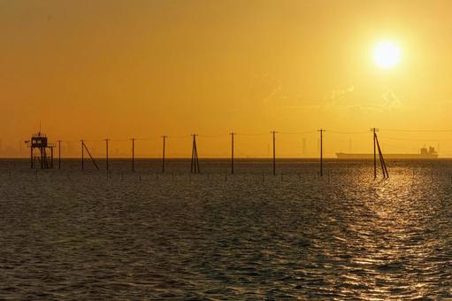海中電柱 海中電柱の写真