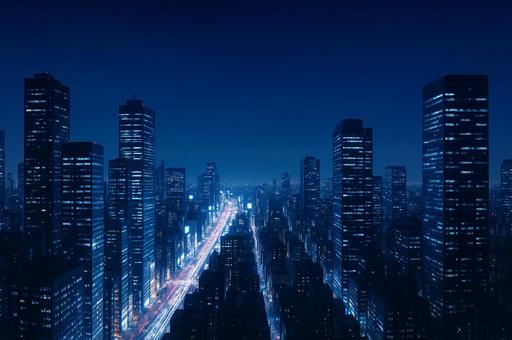 未来的な夜景 未来的な夜景の写真
