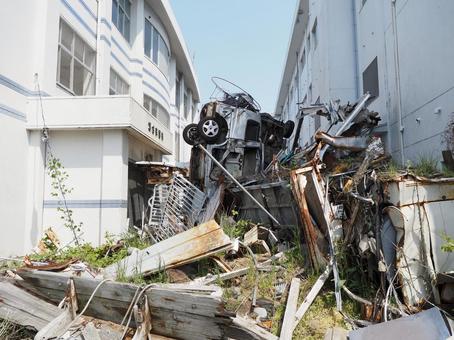 気仙沼市東日本大震災遺構・伝承館 気仙沼市東日本大震災遺構・伝承館 気仙沼,東日本大震災,遺構の写真素材