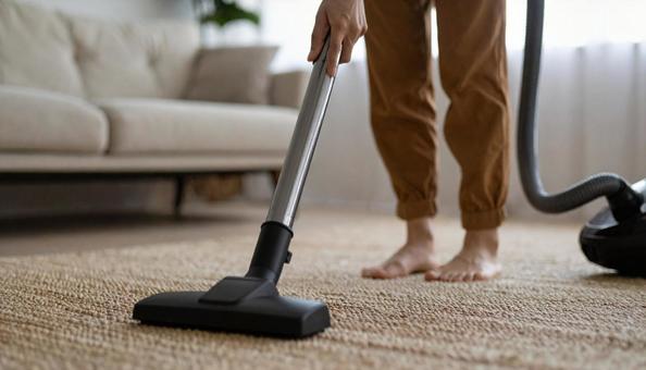 掃除をする人の写真