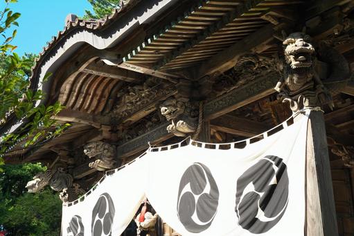 神社の彫刻 彫刻,神社,龍の写真素材