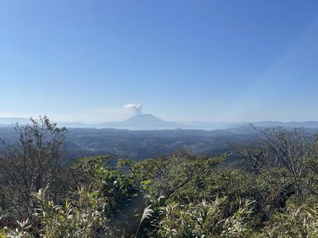 桜島 鹿児島,鹿児島旅行,ひとり旅の写真素材