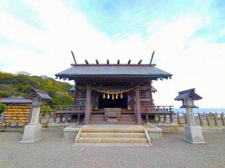写真素材:宮崎県 大御神社の拝殿1 写真素材:宮崎県 大御神社の拝殿1の写真