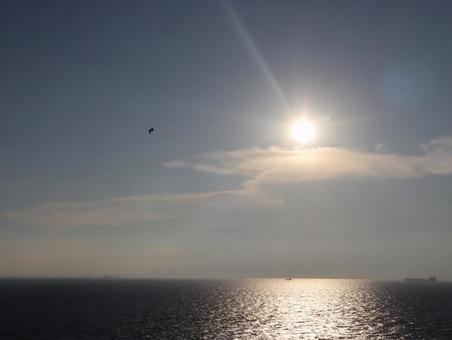 空と広い海 空と広い海の写真