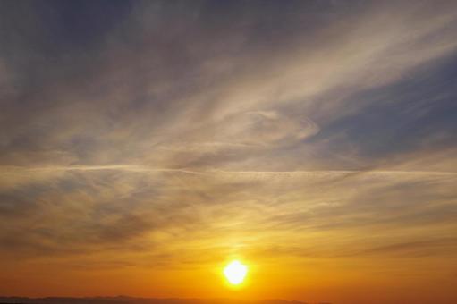 夕日 夕日の写真