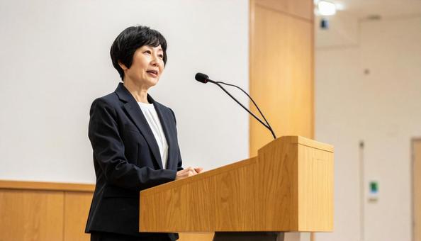 女性政治家の写真