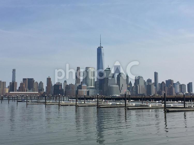 ニューヨークの街並み brooklynbridge,julie,アメリカの写真素材