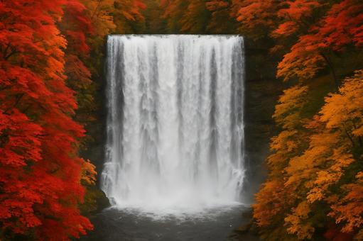 紅葉の大滝 紅葉の大滝の写真