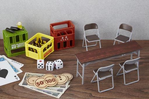 ミニチュア玩具　更生　相談　 依存症,面談,ミニチュアの写真素材